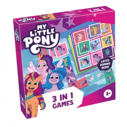 My Little Pony 3-in-1 Lotto, Domino, Memo (lautapelit)
