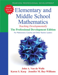 Elementary and Middle School Mathematics - Teaching Developmentally: The Professional Development Edition for Mathematics Coache