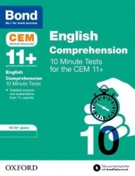Bond 11+ CEM English Comprehension 10 Minute Tests: Ready for the 2026 Cambridge Select Insight exam - 10-11 Years