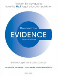 Evidence Concentrate - Law Revision and Study Guide