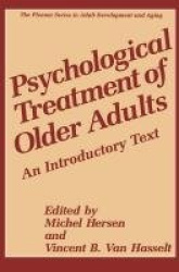 Psychological Treatment of Older Adults - An Introductory Text