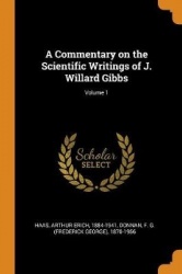 A Commentary on the Scientific Writings of J. Willard Gibbs; Volume 1