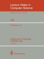 Advances in Cryptology - CRYPTO '89 - Proceedings