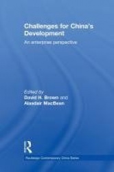 Challenges for China's Development - An Enterprise Perspective