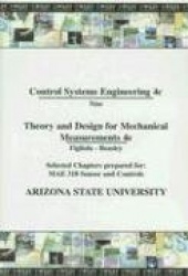 Control Systems Engineering 4C/Theory and Design for Mechanical Measurements 4e