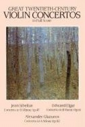 Great 20th-Century Violin Concertos in Full Score