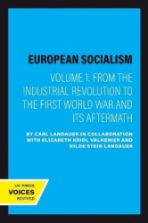 European Socialism, Volume I - From the Industrial Revolution to the First World War and Its Aftermath
