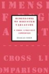 Dimensions of Register Variation - A Cross-Linguistic Comparison