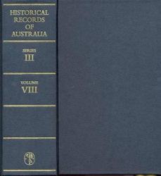 Historical Records of Australia Series III, Vol VIII