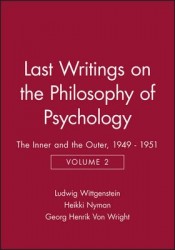 Last writings on the philosophy of psychology