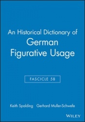 An Historical Dictionary of German Figurative Usage, Fascicle 58