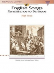 English Songs: Renaissance to Baroque Book/Online Audio