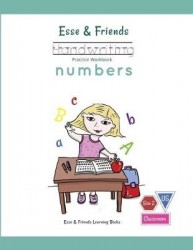 Esse & Friends Handwriting Practice Workbook Numbers - 123 Number Tracing Size 2 Practice lines Ages 3 to 5 Preschool, Kindergar