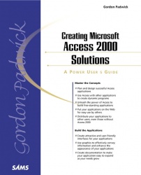 Creating Microsoft Access 2000 Solutions