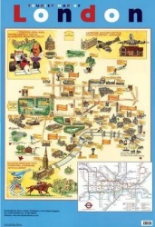 (poster).tourist map of london
