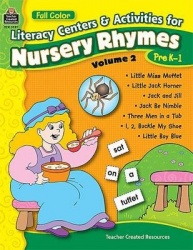 Full-Color Literacy Centers & Activities for Nursery Rhymes Volume 2