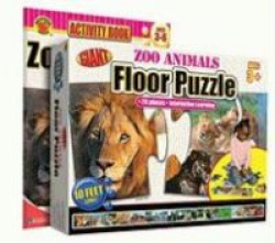 Zoo Animals Floor Puzzle [With Activity Book]