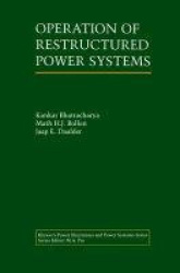 Operation of Restructured Power Systems