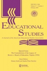 The Contradictions of the Legacy of Brown V. Board of Education, Topeka (1954) - A Special Issue of Educational Studies