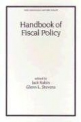 Handbook of Fiscal Policy