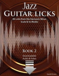 Jazz Guitar Licks - 25 Licks from the Harmonic Minor Scale and its Modes with Audio & Video