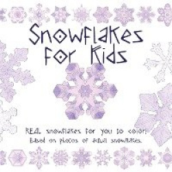 Snowflake for Kids - Real snowflakes for you to color! Based on photos of actual snowflakes.