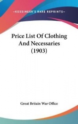 Price List of Clothing and Necessaries (1903)
