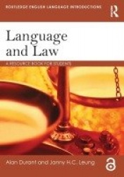 Language and Law - A resource book for students