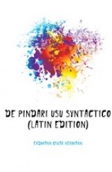 de Pindari Usu Syntactico