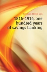 1816-1916, One Hundred Years of Savings Banking