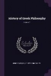 History of Greek Philosophy; Volume 1