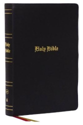 KJV Holy Bible: Super Giant Print with 43,000 Cross References, Black Genuine Leather, Red Letter, Comfort Print (Thumb Indexed)