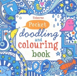Blue Pocket Doodling & Colouring Book