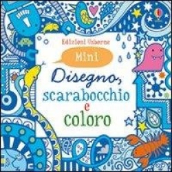 Disegno, scarabocchio e coloro. Mini. Azzurro