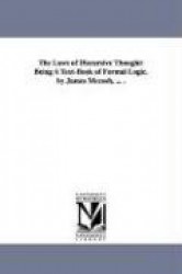 The Laws of Discursive Thought - Being A Text-Book of Formal Logic. by James Mccosh, ... .