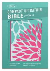 NKJV Compact Ultrathin Bible For Teens, Green Blossoms