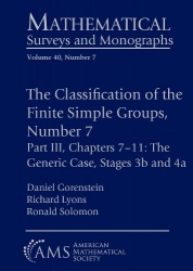The Classification of the Finite Simple Groups, Number 7 - Part III, Chapters 7-11: the Generic Case, Stages 3b and 4a