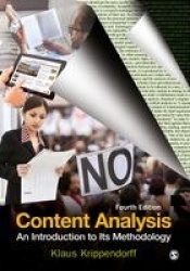 Content Analysis - An Introduction to Its Methodology
