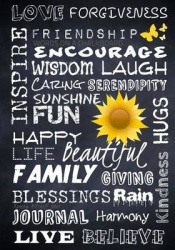 Words on a Chalkboard: Encourage - A Journal