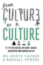 From CULTURE to CULTURE - The System to Define, Implement, Measure, and Improve Your Company Culture