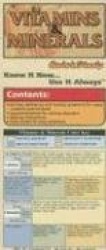 Vitamins&Minerals Laminated Reference Chart