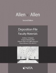Allen v. Allen - Deposition File, Faculty Materials