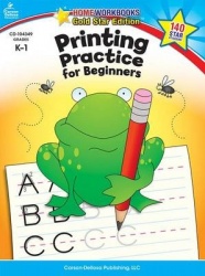 Printing Practice for Beginners, Grades K - 1 - Gold Star Edition Volume 13