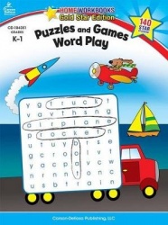 Puzzles and Games: Word Play, Grades K - 1 - Gold Star Edition