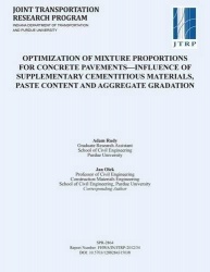 Optimization of Mixture Proportions for Concrete Pavements Influence of Supplementary Cementitious Materials, Paste Content and 