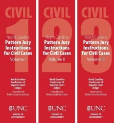 North Carolina Pattern Jury Instructions for Civ - Volumes 1-3
