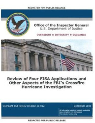 Office of the Inspector General Report - Review of Four FISA Applications and Other Aspects of the FBI's Crossfire Hurricane Inv