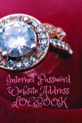 Internet Password Website Address Logbook - Diamond Ring Jewelry Personal Online Web URL Username Login Email Keeper Organizer N