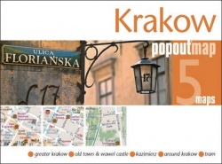 Krakow PopOut Map - Handy pocket-size pop up city map of Krakow