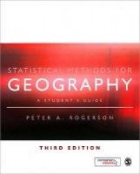 Statistical Methods for Geography: A Student's Guide